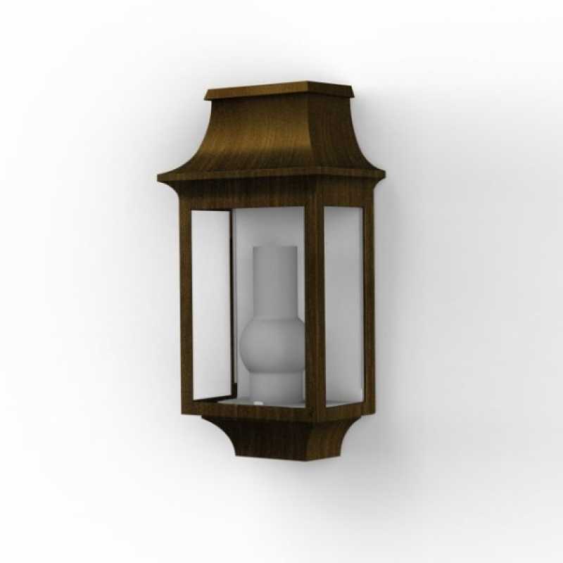 antike Wandlampe außen
